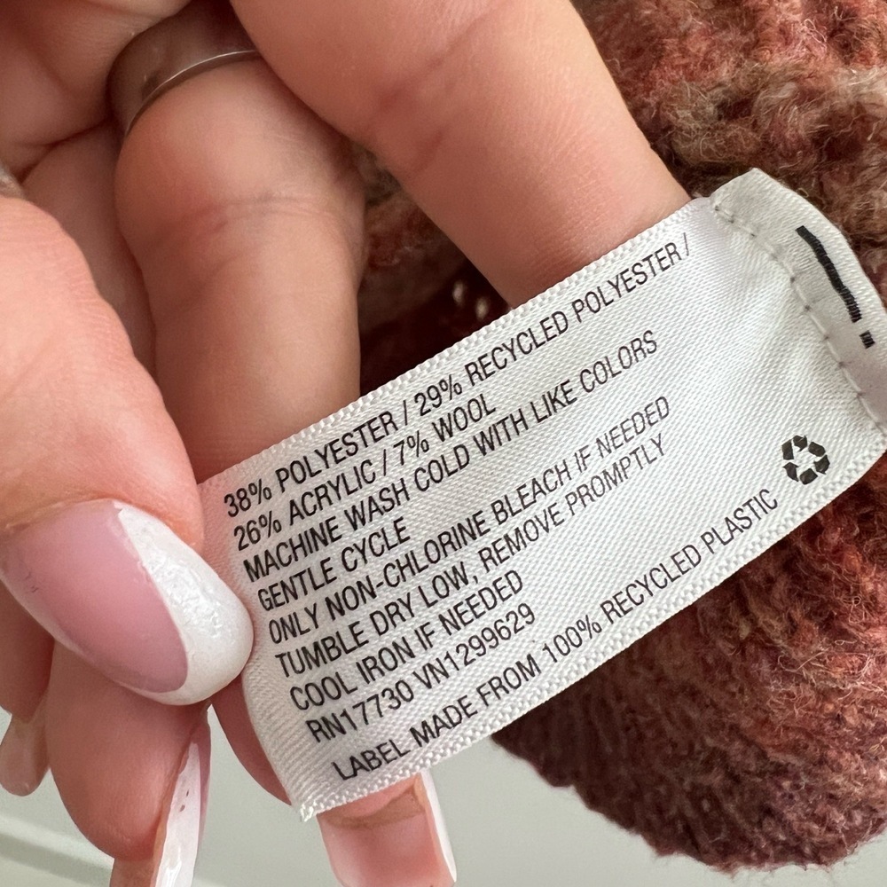 Knox Rose Bohemian Sweater XSmall Brown Ombre Crochet Knit Crewneck - Picture 5 of 7